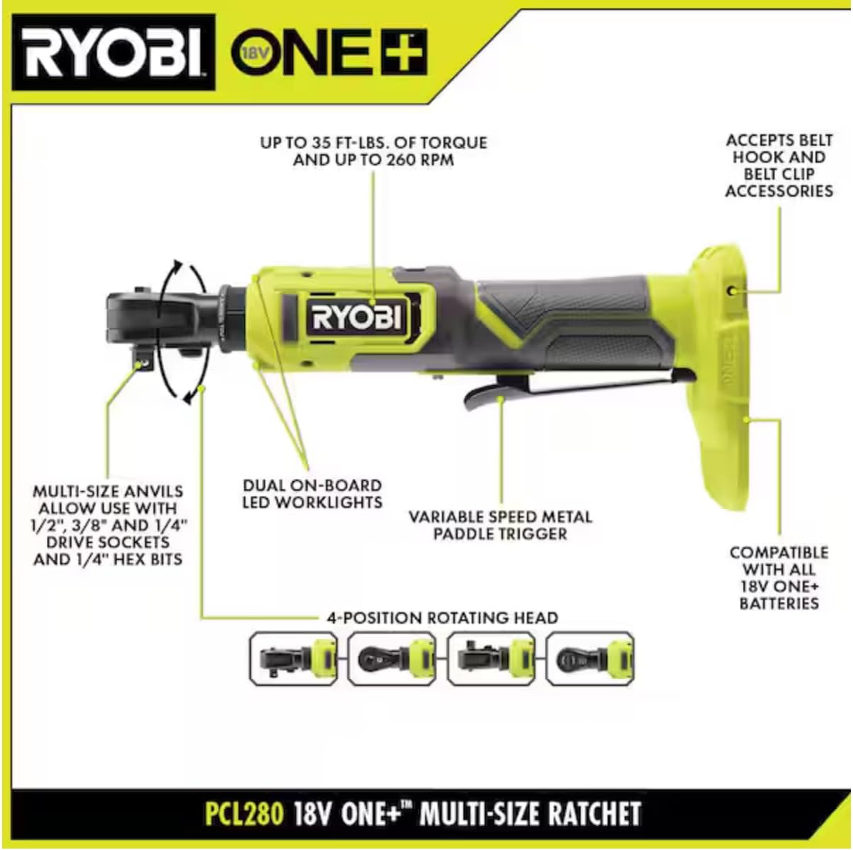 Unleashing Power: RYOBI ONE+ 18V Cordless Ratchet Review 2 Unleashing Power: RYOBI ONE+ 18V Cordless Ratchet Review - Image 2