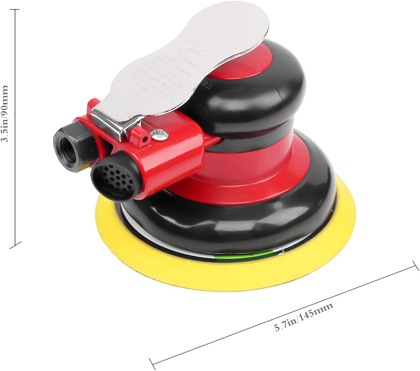 Pro 5" Dual-Action Pneumatic Palm Sander | Heavy-Duty Random Orbital Tool 2 Pro 5" Dual-Action Pneumatic Palm Sander | Heavy-Duty Random Orbital Tool - Image 2