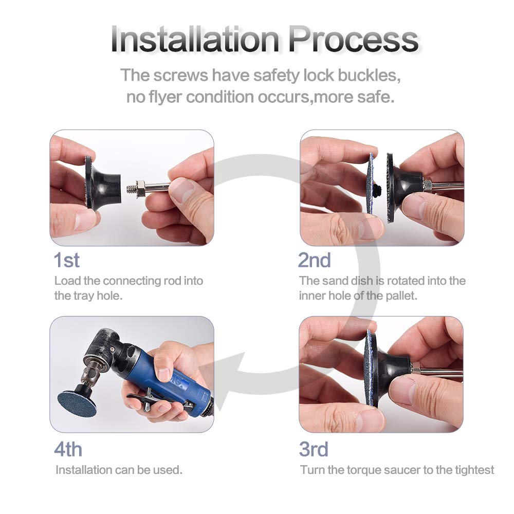 Sanding Discs 270Pc Kit for Drills with Grits 36 to 3000 6 Sanding Discs 270Pc Kit for Drills with Grits 36 to 3000 - Image 6