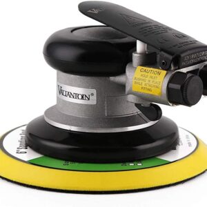6″ Pro Air Random Orbital Sander | Pneumatic DA Palm Tool for Auto/Wood