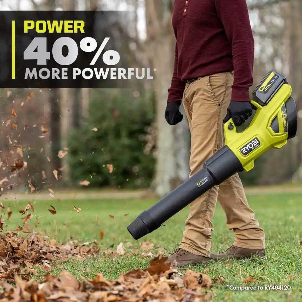 RYOBI 40V HP Whisper Leaf Blower: Power Meets Silence! 5 RYOBI 40V HP Whisper Leaf Blower: Power Meets Silence! - Image 5