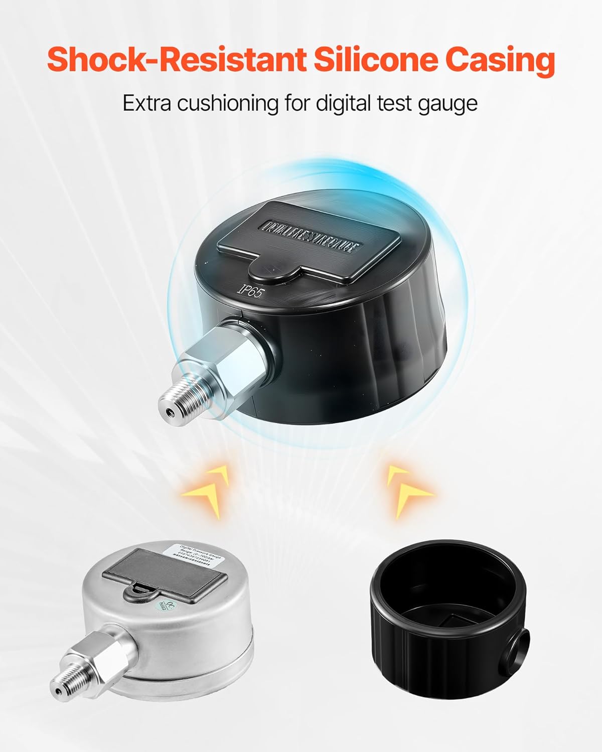 Professional Hydraulic Pressure Gauge 10000 PSI Digital LCD Display 6 Professional Hydraulic Pressure Gauge 10000 PSI Digital LCD Display - Image 6