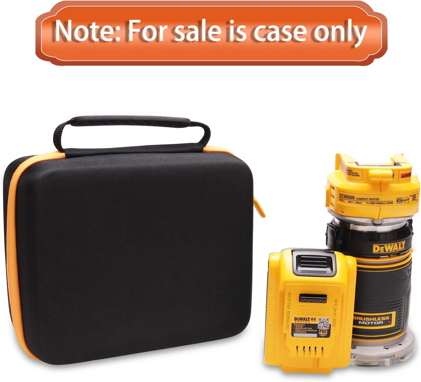 LTGEM Hard Case for DEWALT 20V Max XR Cordless Router - Protective Storage Solution 7 LTGEM Hard Case for DEWALT 20V Max XR Cordless Router - Protective Storage Solution - Image 7