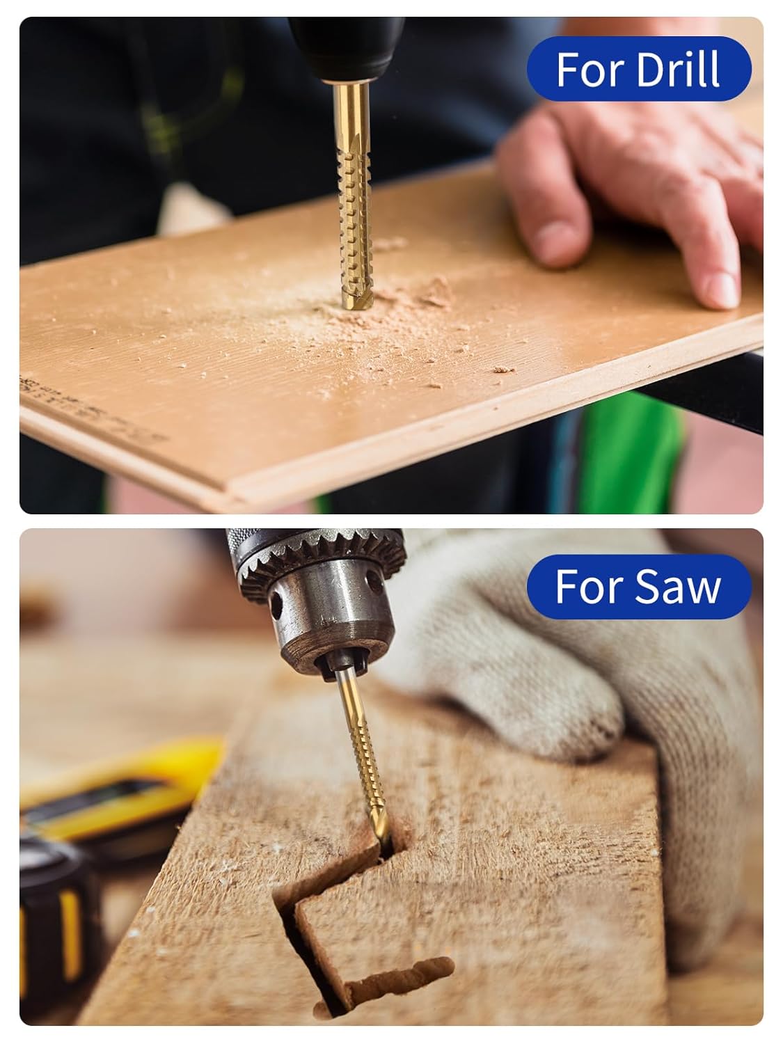 Premium Titanium HSS Drill Bit Set 3-10mm Wood Metal Plastic Cutting Bits 5 Premium Titanium HSS Drill Bit Set 3-10mm Wood Metal Plastic Cutting Bits - Image 5