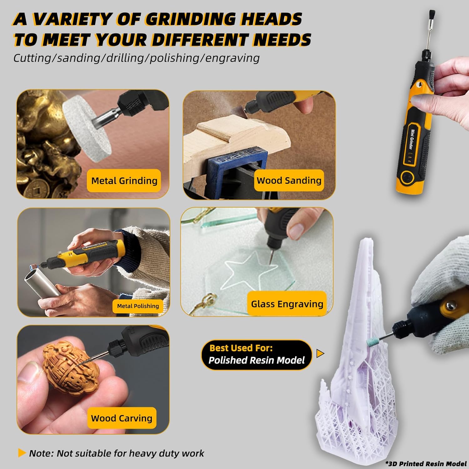 Cordless 3D Resin Drill Kit: 57 Attachments for Sanding, Polishing, and Model Finishing 6 Cordless 3D Resin Drill Kit: 57 Attachments for Sanding, Polishing, and Model Finishing - Image 6