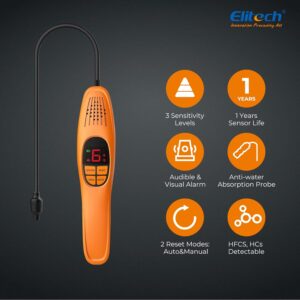Elitech LD-100+ Pro HVAC Refrigerant Leak Detector for All Freon Types