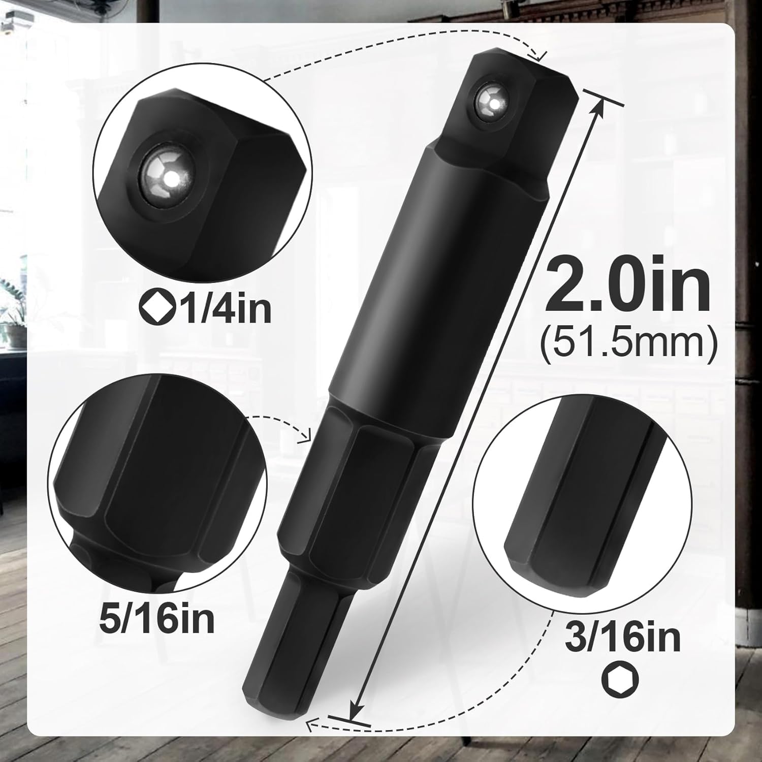 HVAC Service Hex Wrench 3/16-5/16 Valve Adapter - AC Repair Tool Kit 2 HVAC Service Hex Wrench 3/16-5/16 Valve Adapter - AC Repair Tool Kit - Image 2