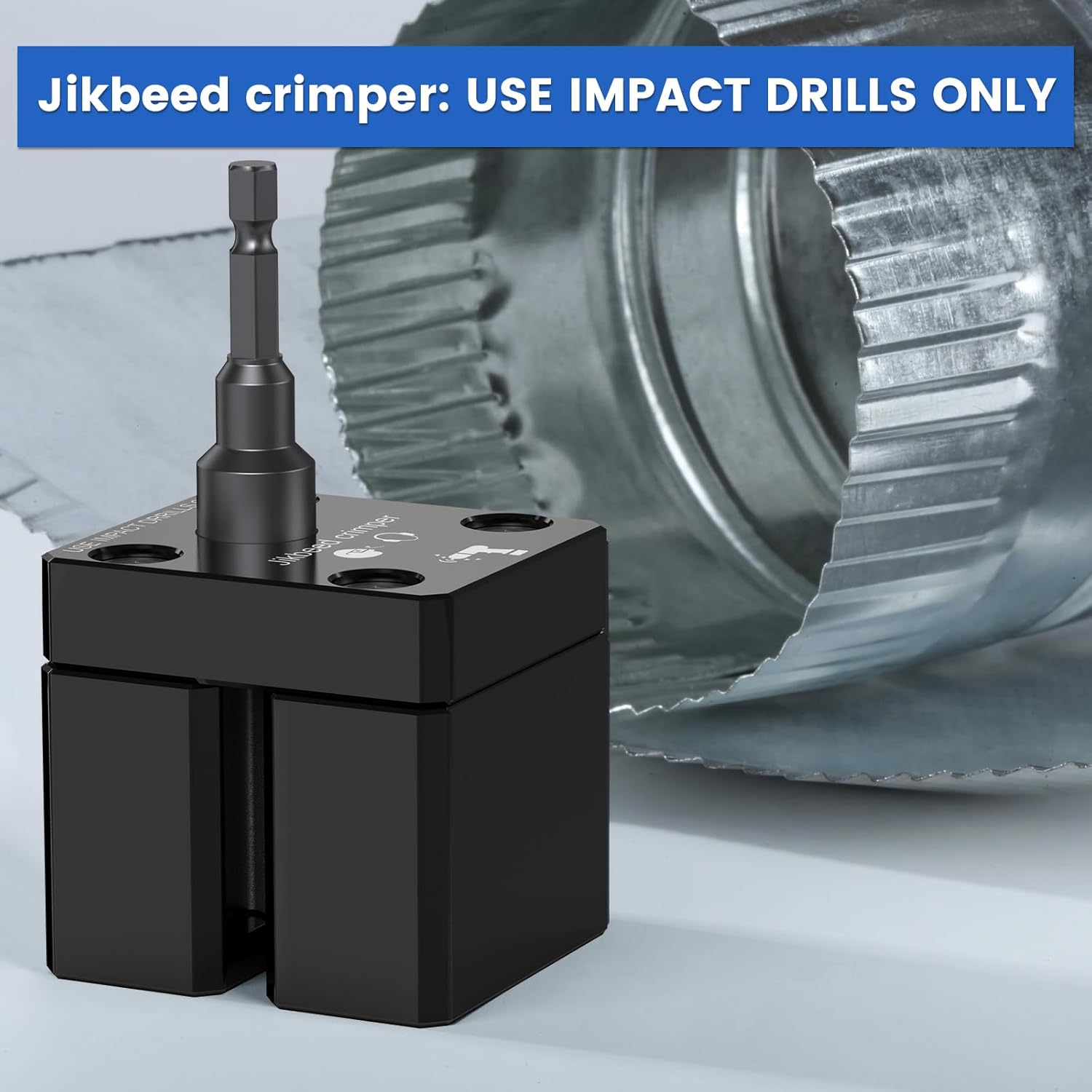 Professional HVAC Duct Crimper: Jikbeed Power Tool for Metal Ducts 30-24 GA 3 Professional HVAC Duct Crimper: Jikbeed Power Tool for Metal Ducts 30-24 GA - Image 3