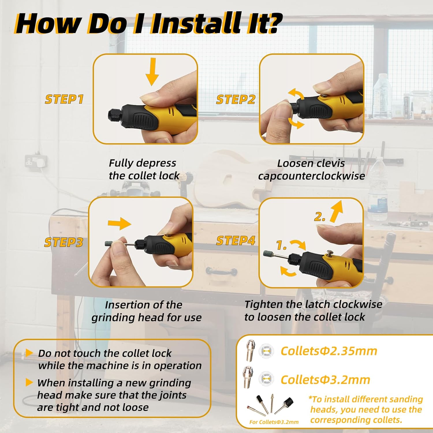 Cordless 3D Resin Drill Kit: 57 Attachments for Sanding, Polishing, and Model Finishing 5 Cordless 3D Resin Drill Kit: 57 Attachments for Sanding, Polishing, and Model Finishing - Image 5