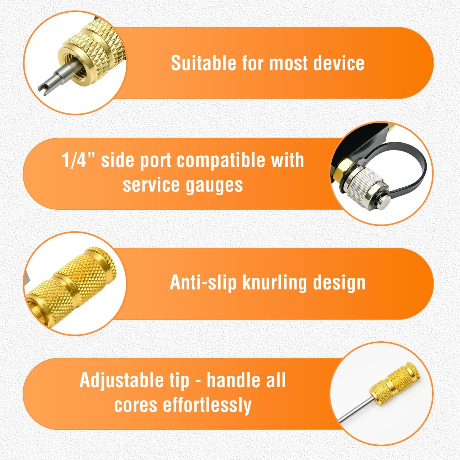 CAMPFIRE HVAC Valve Core Remover 1/4" MegaFlow Vacuum Tool w/ 5/16" Adapter 3 CAMPFIRE HVAC Valve Core Remover 1/4" MegaFlow Vacuum Tool w/ 5/16" Adapter - Image 3