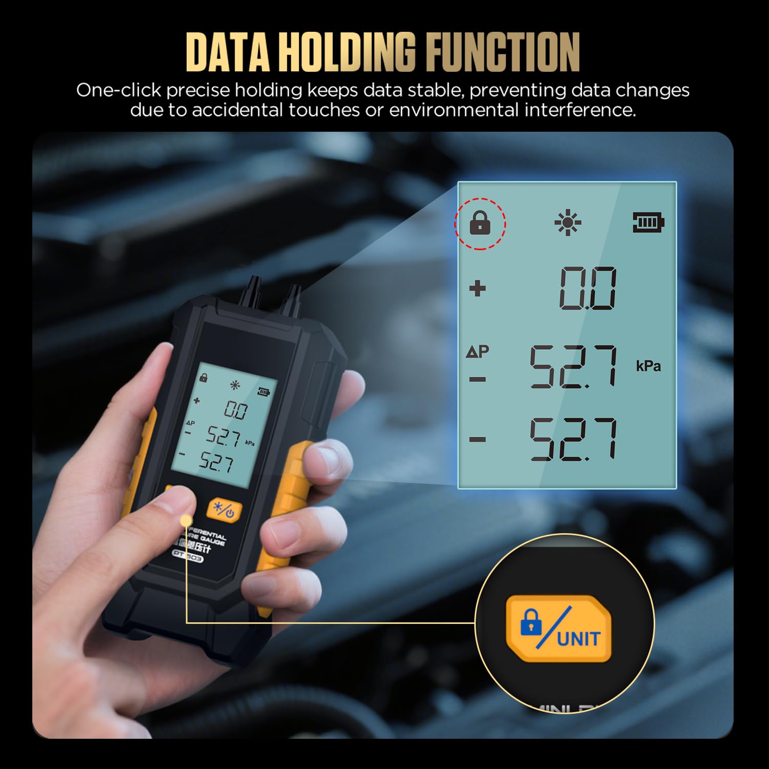 LINXINO Digital Manometer HVAC Gas Pressure Tester Dual Port Gauge kPa 4 LINXINO Digital Manometer HVAC Gas Pressure Tester Dual Port Gauge kPa - Image 4