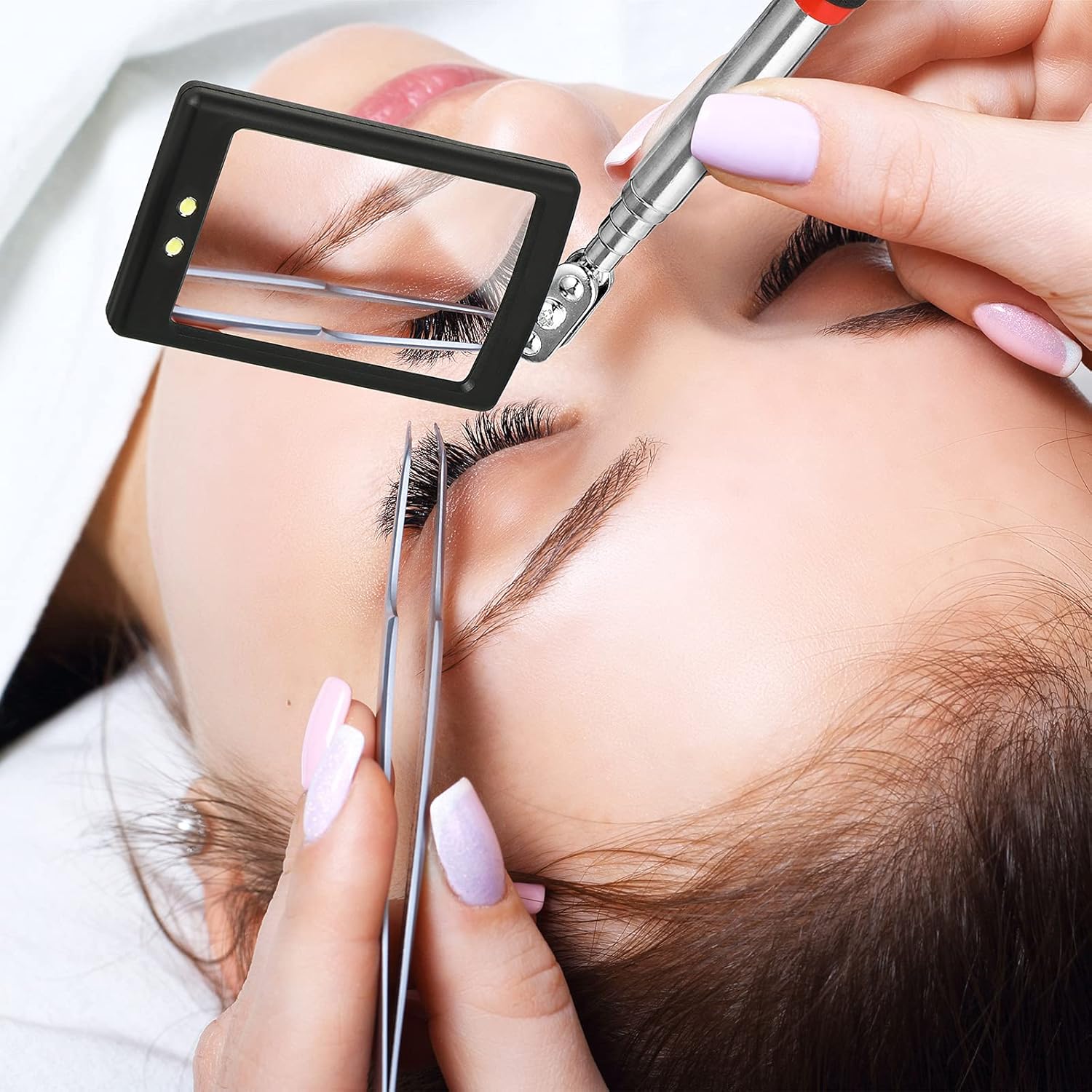 Telescoping Inspection Mirror with Light - 3pc Set for Cars & Beauty 6 Telescoping Inspection Mirror with Light - 3pc Set for Cars & Beauty - Image 6