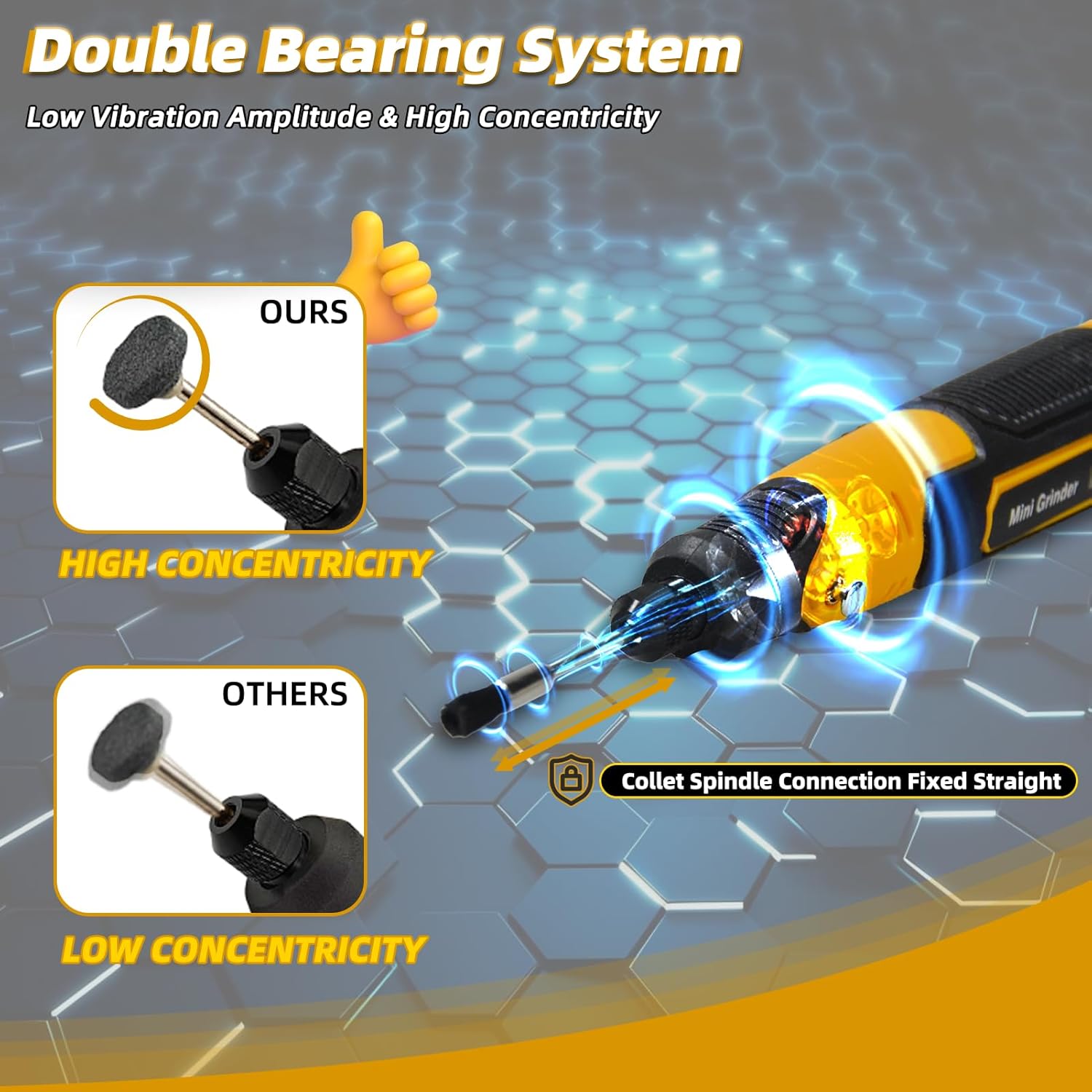 Cordless 3D Resin Drill Kit: 57 Attachments for Sanding, Polishing, and Model Finishing 3 Cordless 3D Resin Drill Kit: 57 Attachments for Sanding, Polishing, and Model Finishing - Image 3