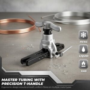 Professional Flaring Tool Set 8 Dies 3/16-3/4″ Brake Line Tubing Kit Multi-Material