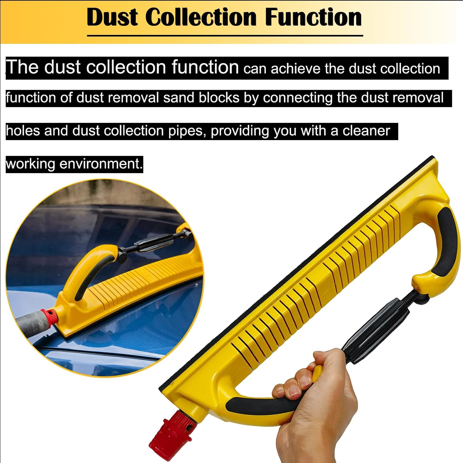 Premium Dust-Free Longboard Sanding Block for Auto & Wood - Adjustable, Flexible, Hook & Loop 6 Premium Dust-Free Longboard Sanding Block for Auto & Wood - Adjustable, Flexible, Hook & Loop - Image 6