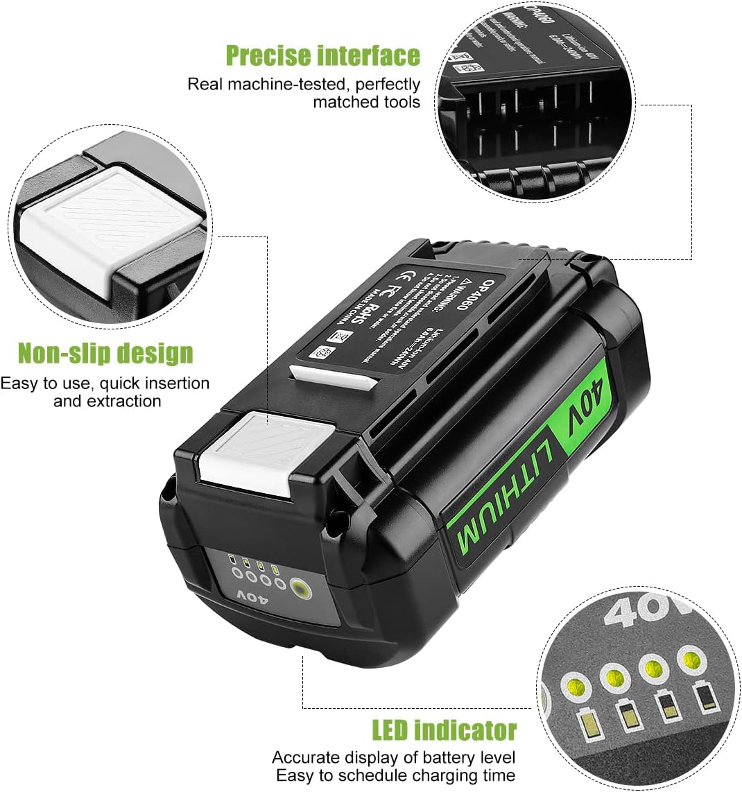 Power Up: ANTRobut 6.5Ah Replacement Battery for Ryobi 40V 7 Power Up: ANTRobut 6.5Ah Replacement Battery for Ryobi 40V - Image 7