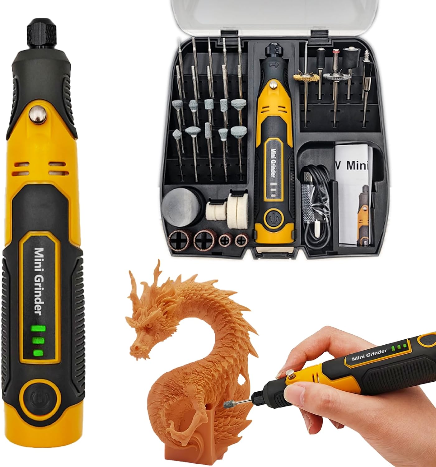 Cordless 3D Resin Drill Kit: 57 Attachments for Sanding, Polishing, and Model Finishing 1 sander tool 3d print