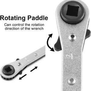 Professional HVAC Ratchet Wrench Set | Multi-Size Refrigeration Repair Tool Kit