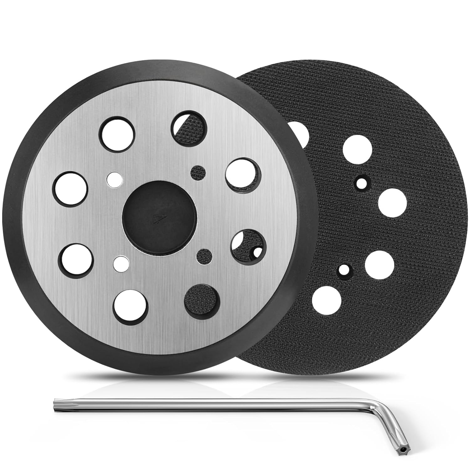 5" 8-Hole Hook&Loop Sander Pad for Milwaukee 51-36-7100 Random Orbit 1 milwaukee tools m12 fuel 6 random orbital sander kit 3/16