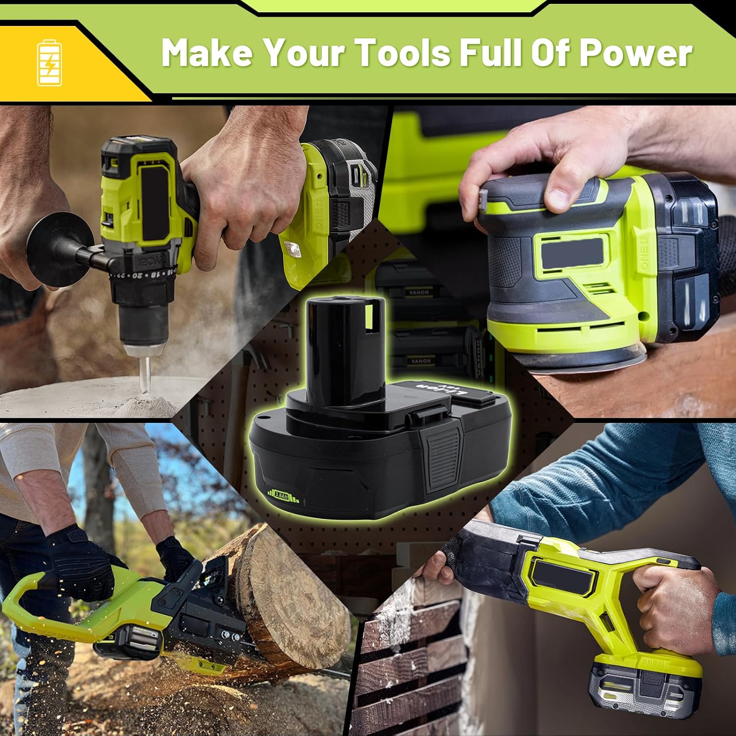 Revitalize Your Ryobi Tools: 3800mAh Battery Replacement Review 7 Revitalize Your Ryobi Tools: 3800mAh Battery Replacement Review - Image 7