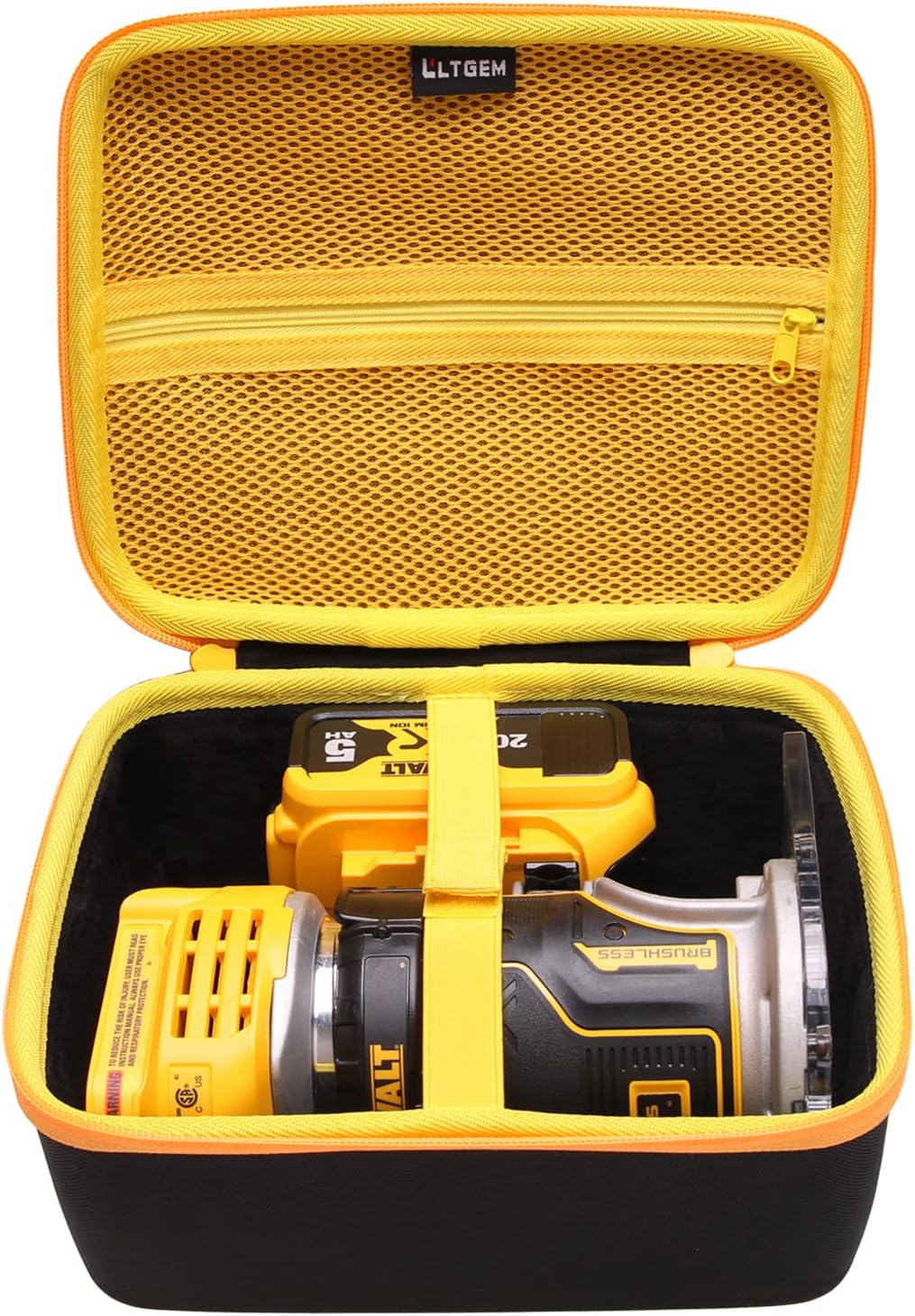 LTGEM Hard Case for DEWALT 20V Max XR Cordless Router - Protective Storage Solution 1 dewalt 20v orbital sander tool only