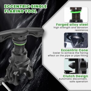 Professional HVAC Flaring Tool Kit: 5-in-1 Single Flare Pipe Cutter Set