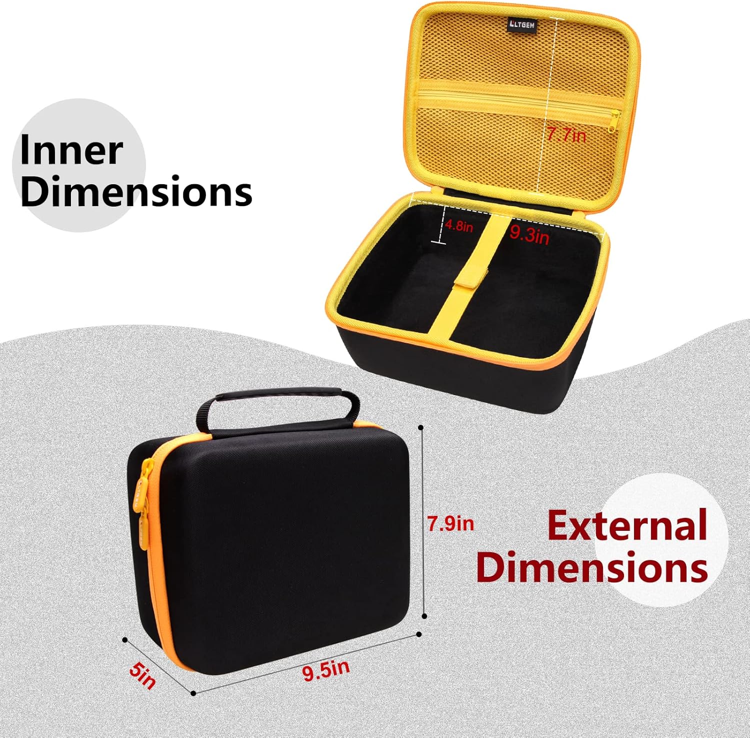 LTGEM Hard Case for DEWALT 20V Max XR Cordless Router - Protective Storage Solution 4 LTGEM Hard Case for DEWALT 20V Max XR Cordless Router - Protective Storage Solution - Image 4