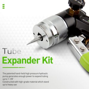 Pro HVAC Copper Pipe Expander Kit: 7 Heads, Tube Cutter, Swaging Tool for 3/8-1-1/8″