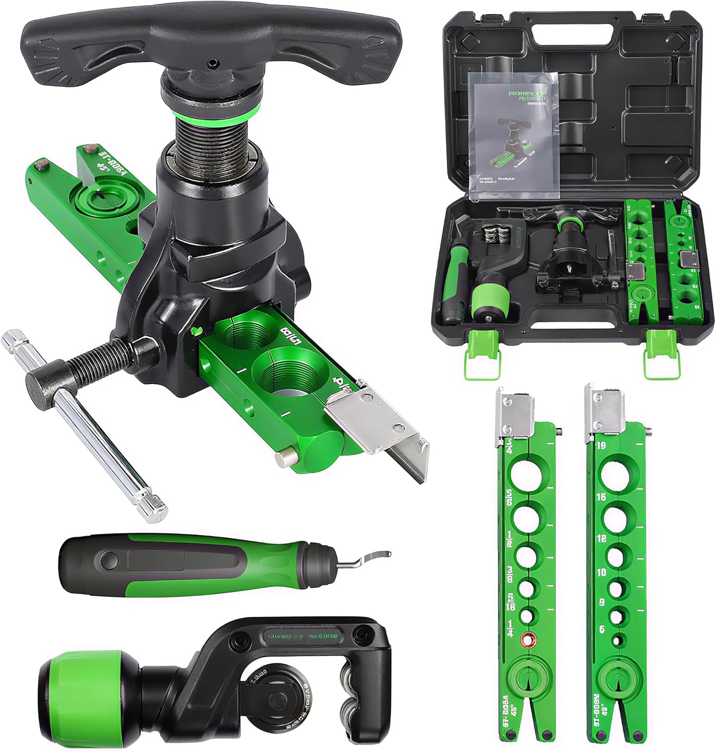 Professional HVAC Flaring Tool Kit: 5-in-1 Single Flare Pipe Cutter Set 1 hvac tools flare
