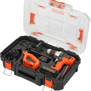 BLACK+DECKER 20V MAX 4-Tool Cordless Matrix Combo Kit with Case