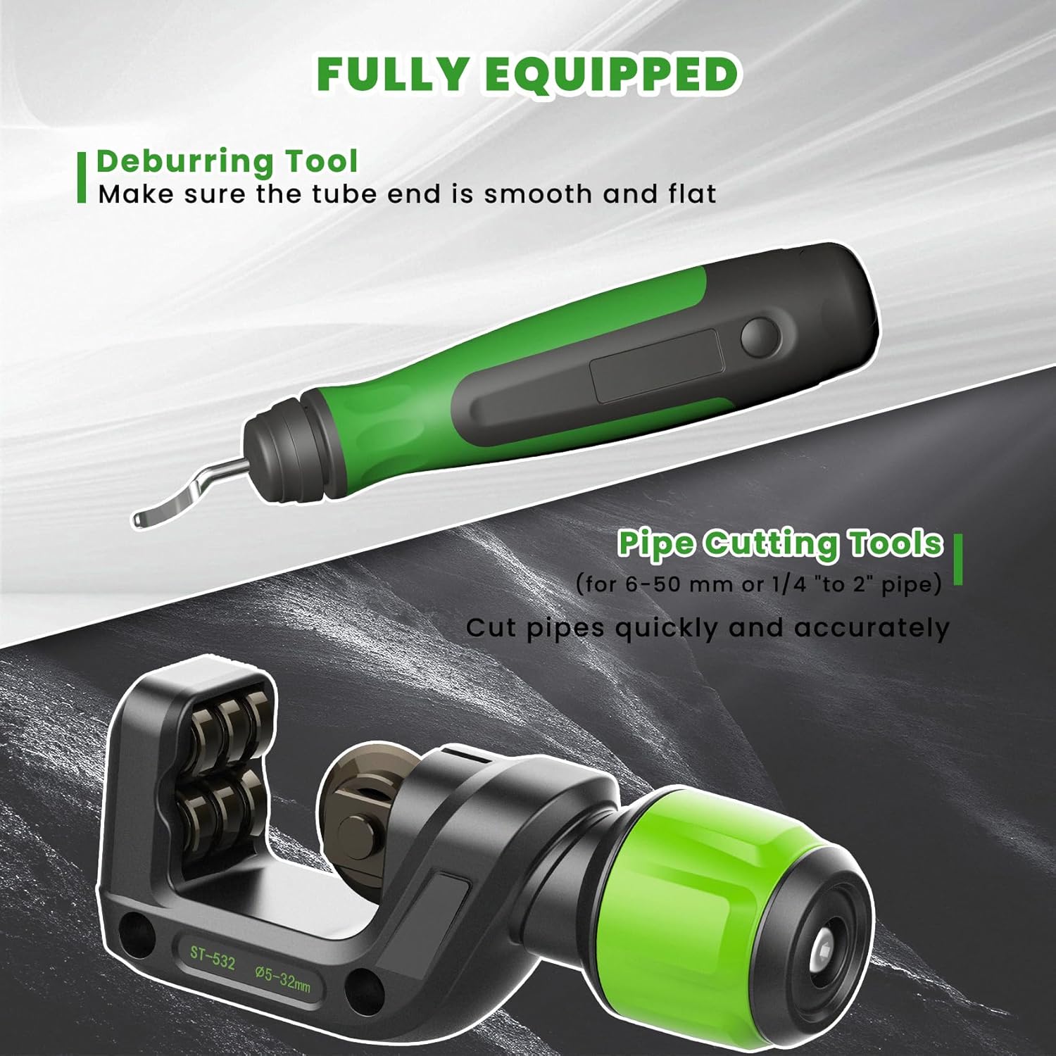 Professional HVAC Flaring Tool Kit: 5-in-1 Single Flare Pipe Cutter Set 4 Professional HVAC Flaring Tool Kit: 5-in-1 Single Flare Pipe Cutter Set - Image 4