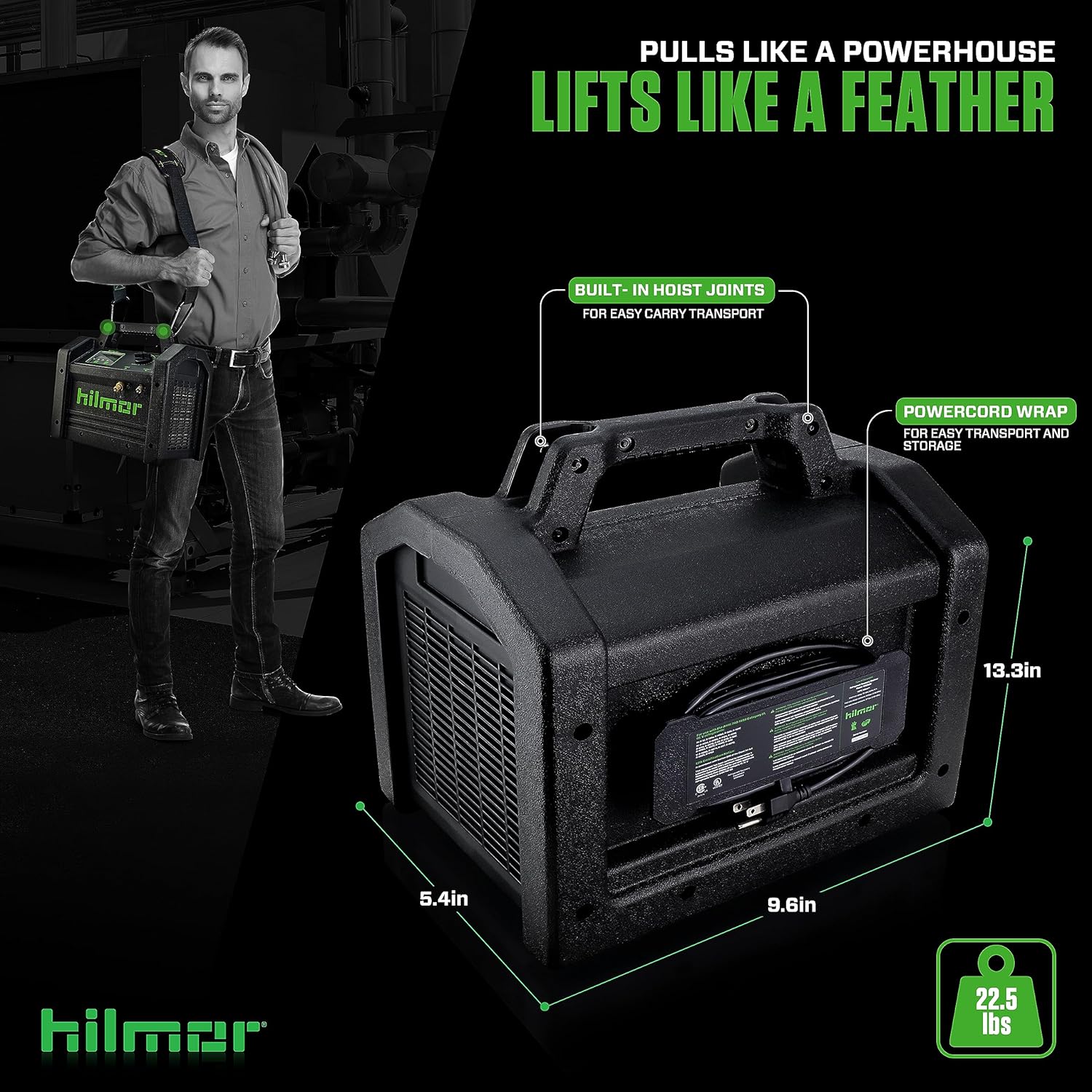 Hilmor 1950536 Brushless DC Pro Refrigerant Recovery System | HVAC 5 Hilmor 1950536 Brushless DC Pro Refrigerant Recovery System | HVAC - Image 5