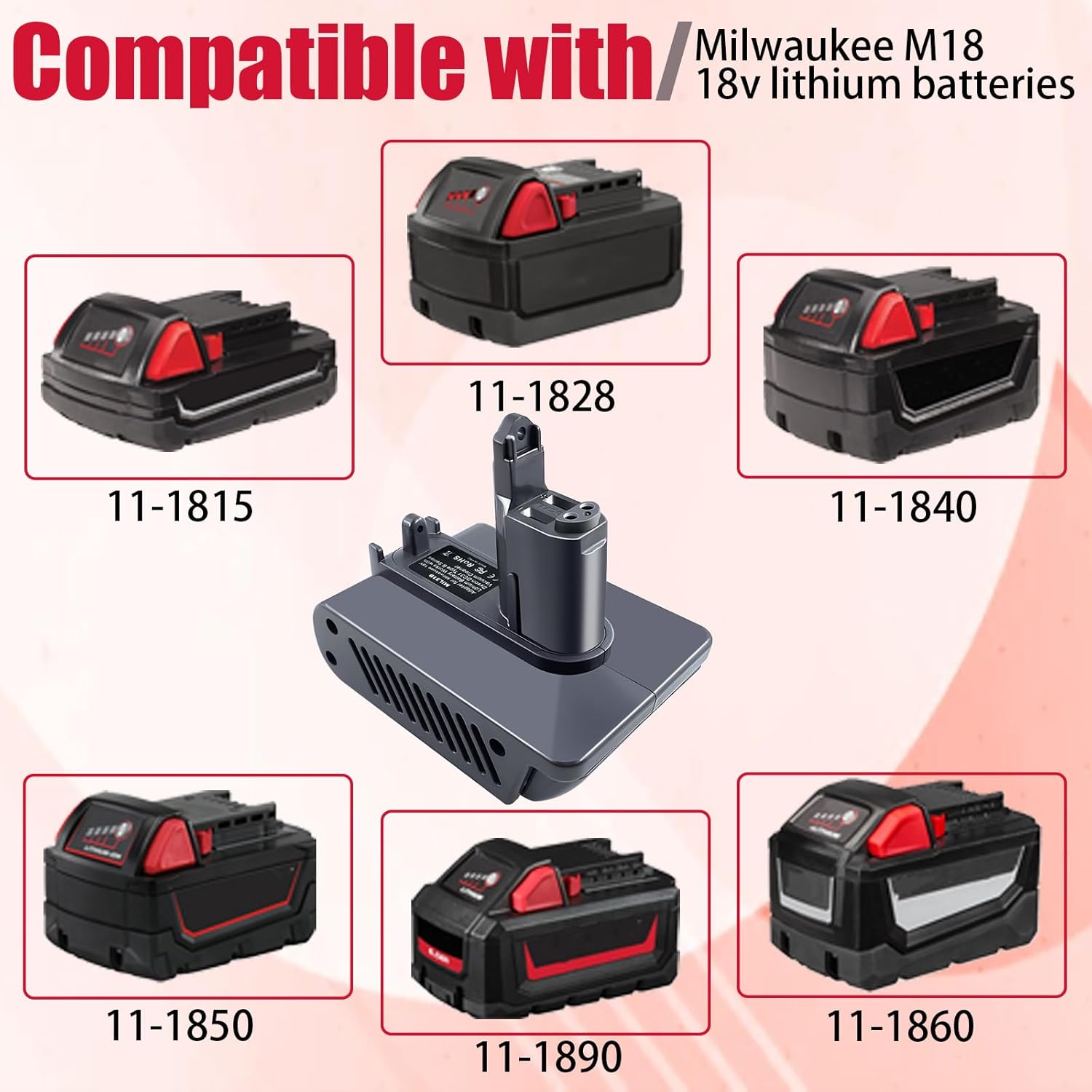 Milwaukee to Dyson Adapter 18V Battery Converter Type B DC31-DC57 3 Milwaukee to Dyson Adapter 18V Battery Converter Type B DC31-DC57 - Image 3