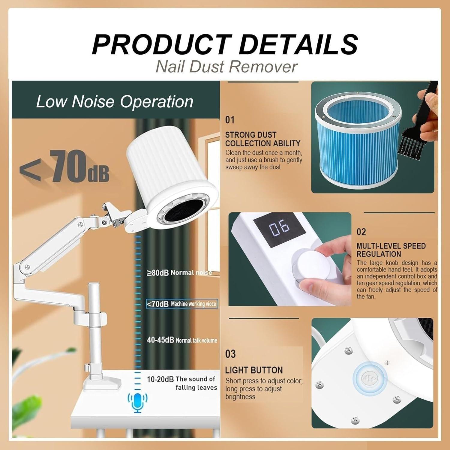 Our Honest Review of the Dust Collector Nail Tech with 360° Rotating Arm