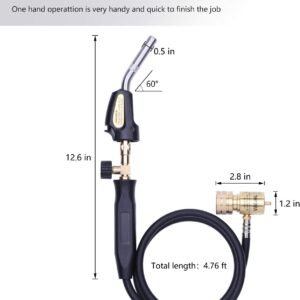 Professional Propane Torch Kit with 60 Inch Hose and Hook