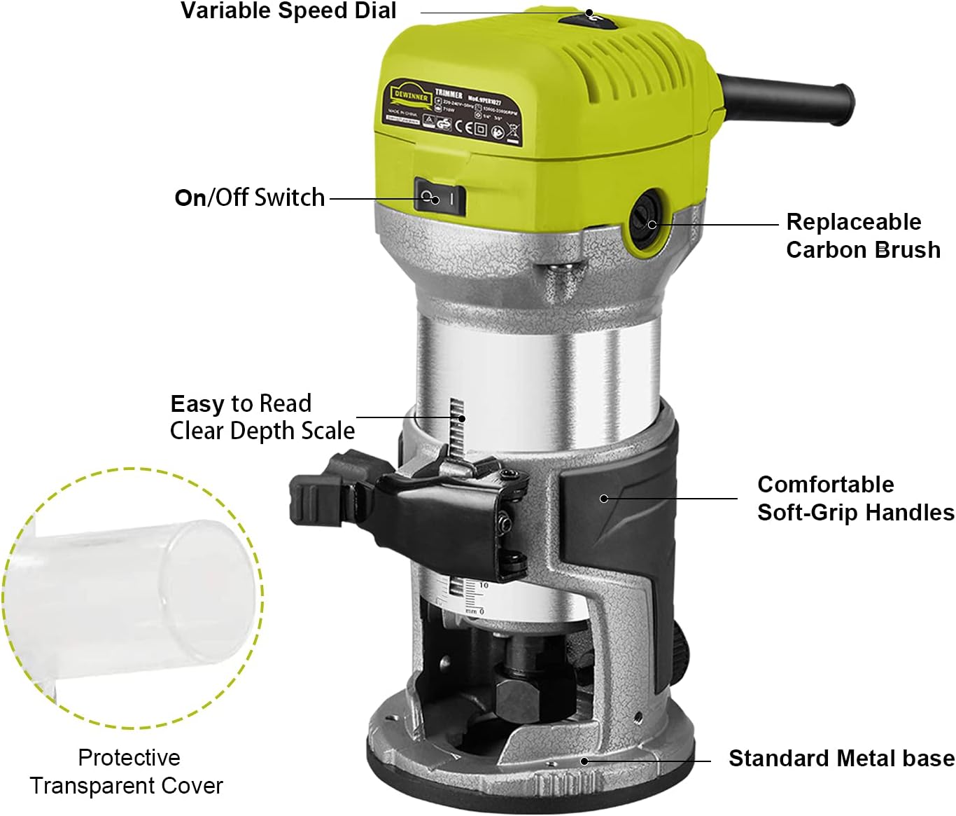 DEWINNER Electric Router Review: Versatile Tool for Woodworking 7 DEWINNER Electric Router Review: Versatile Tool for Woodworking - Image 7