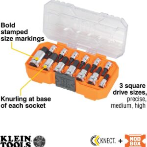 Klein Tools 13-Pc Metric Hex Bit Socket Set 2-14mm with MODbox