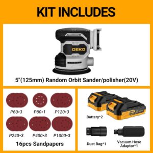 20V Cordless Orbital Sander Kit for Professional Woodworking