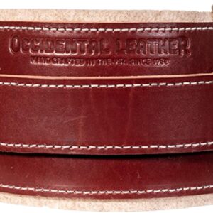Occidental Leather Stronghold Comfort Belt System - Medium, OxyRed - Wide 5” Belt for More Back Support - Heavy-Duty Buckles & Belt Loops to Minimize Bag Sliding - Made in USA