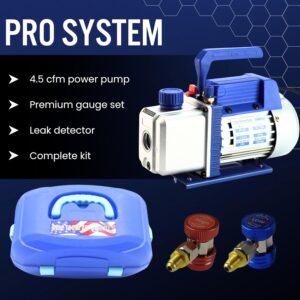 HVAC Vacuum Pump Kit 4.5CFM for Mini Split AC Installation