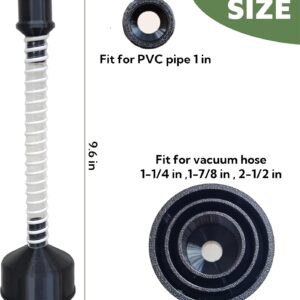 AC Drain Line Cleaning Tool – Universal Fit, Clear Tube, Wet Vac Attachment