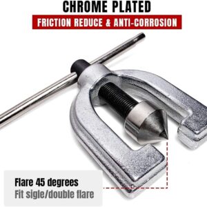 Brake Line Flaring Tool Kit with Double Single 45 Degree Adapters