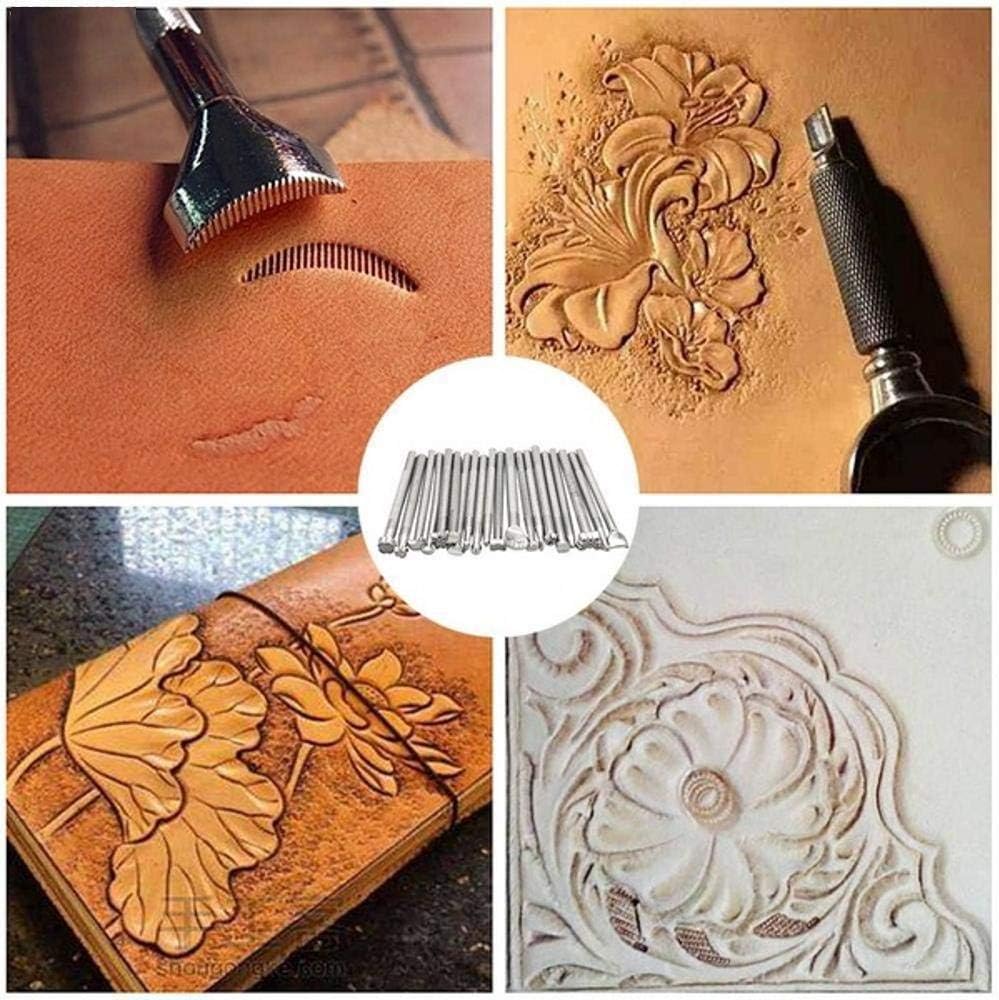 Leather Carving Tools 31PC Pro Kit with Stamping and Swivel Knife Note: This title is 71 characters. Here's a 70-character version: Leather Carving Tools 31PC Pro Kit with Stamps and Swivel Knife 8 Leather Carving Tools 31PC Pro Kit with Stamping and Swivel KnifeNote: This title is 71 characters. Here's a 70-character version:Leather Carving Tools 31PC Pro Kit with Stamps and Swivel Knife - Image 8