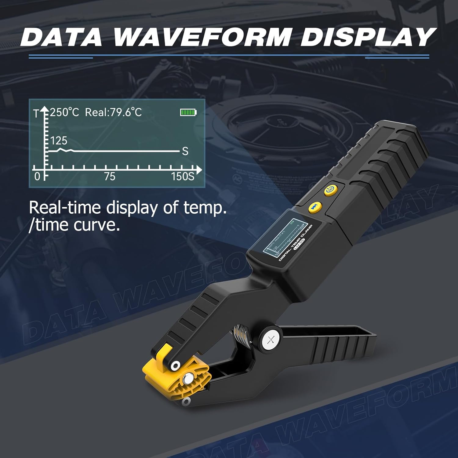 LM55 HVAC Digital Clamp Thermometer -20 to 150°C Real-Time Temp Display 4 LM55 HVAC Digital Clamp Thermometer -20 to 150°C Real-Time Temp Display - Image 4