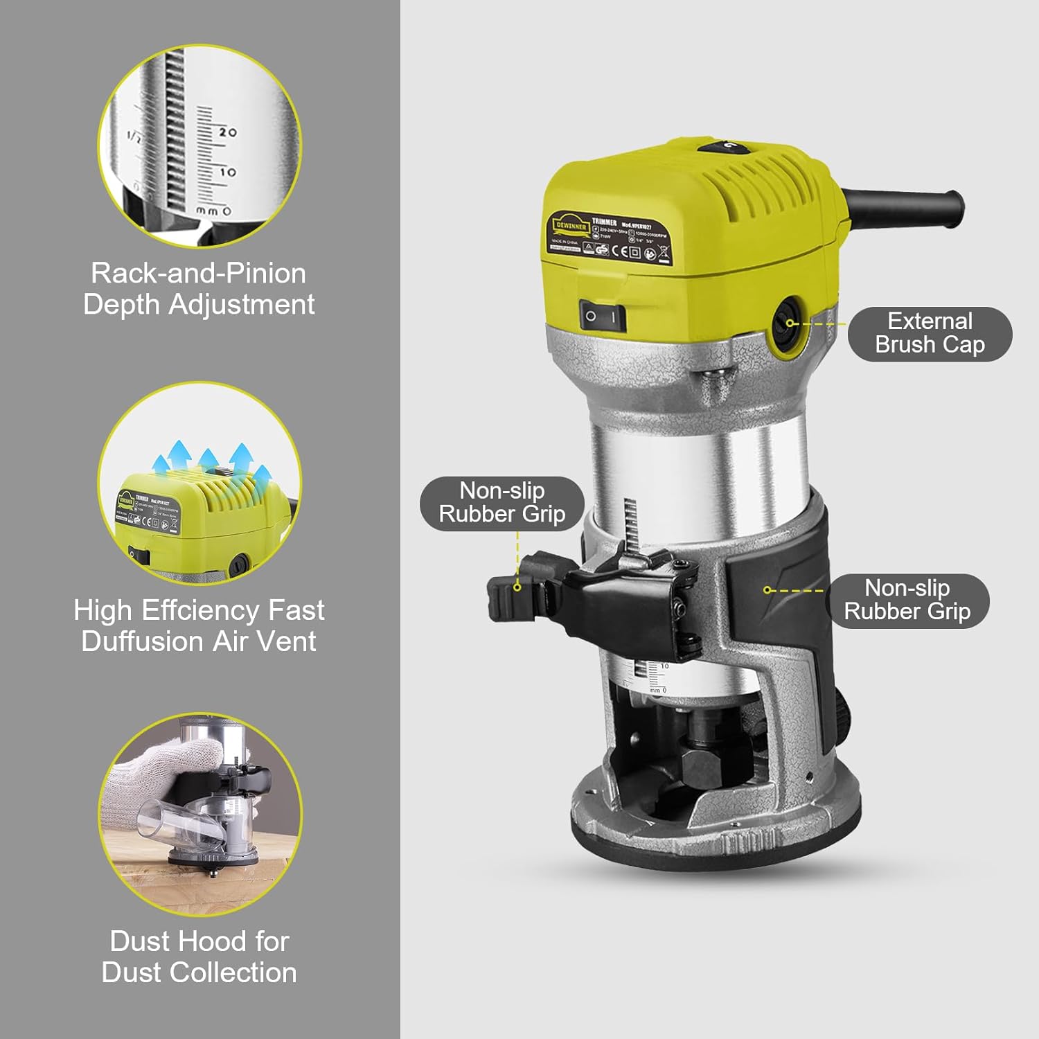 DEWINNER Electric Router Review: Versatile Tool for Woodworking 4 DEWINNER Electric Router Review: Versatile Tool for Woodworking - Image 4