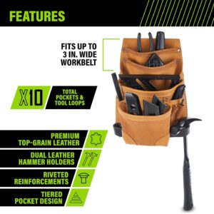 Professional Electrician Tool Pouch with Multi-Pocket Organizer