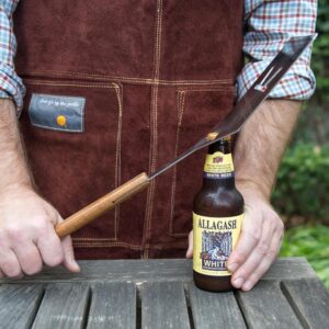 Outset Brown Leather Grill Apron 27×30 BBQ Kitchen Chef Wear