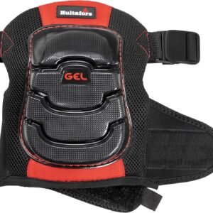 Hultafors Work Gear HT5267 Airflow Gel Kneepads for Work with Thick Layered Gel Cushion, Airflow Ventilation, High Densisty Closed-Cell Foam and Neoprene Padding, Neoprene Strap, Large