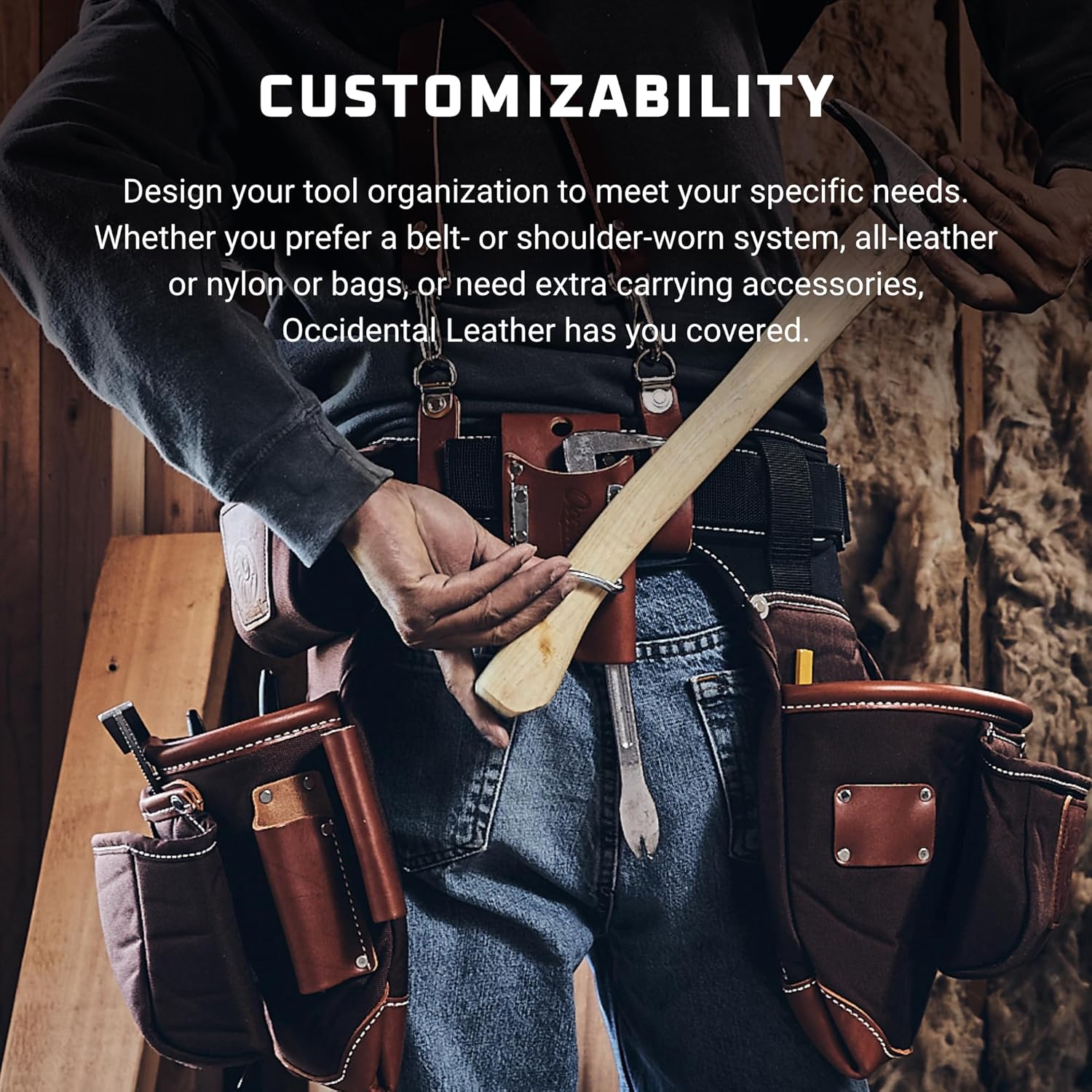 Occidental Leather 5" Wide Back Support Work Belt - Heavy-Duty USA Made Stronghold System 5 Occidental Leather 5" Wide Back Support Work Belt - Heavy-Duty USA Made Stronghold System - Image 5