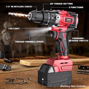 Milwaukee 18V Compatible Brushless Drill Set | 20+3 Torque, Compact Power Driver Kit